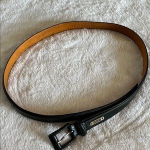Lauren Ralph Lauren Black Italian Leather Belt